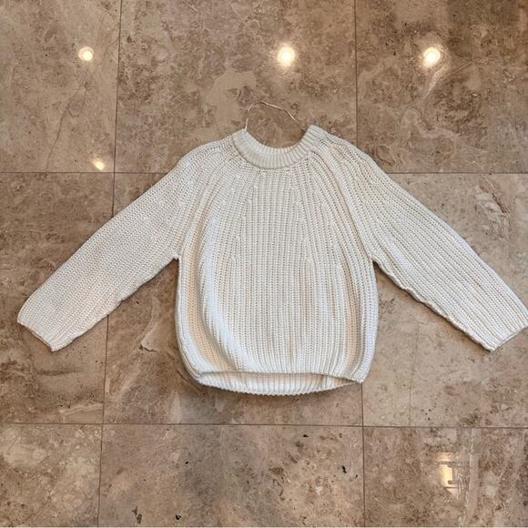 Free People Take Me Home Sweater in Ivory | LIKE NEW - Picture 4 of 6